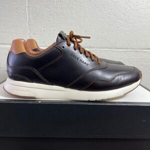 Cole Haan GrandPro C28694 Brown Leather Runner Sneaker Casual Shoes Mens 7.5 M